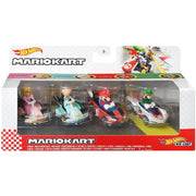 Hot Wheels GXX97 Mario Kart Vehicle 4-Pack, Set of 4 Fan-Favorite Characters