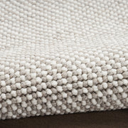 Nourison Natural Texture Area Rug, Cut-and-Loop Pile, Striped Contemporary Design, Ivory Beige, 5 ft 3 in x 7 ft, NTX01