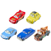 Disney Pixar Cars Travelin Team 5-Pack, 1:55 Scale Die-Cast Toy Cars, Multicolor