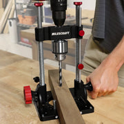 Milescraft Drill Mate Pro Portable Drill Press Guide, Heavy-Duty Metal, 1/2 in Keyed Chuck, Adjustable Angle 0 to 60, Model 1348