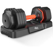 Upgo 55LB Adjustable Dumbbells, Hex Design, Anti-Slip Handle, Quick Weight Adjustment, Home Gym Equipment, UPGO55KTJ