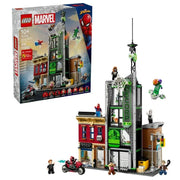 LEGO 6527615 Marvel Spider-Man vs Oscorp Building Set, 808 Pieces, 8 Minifigures, Multi-Model City Scene, Ages 10+