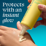 TULA Skincare Protect + Glow Daily Sunscreen Gel Broad Spectrum SPF 30 Lightweight Non-Greasy Gel 3.38 fl oz 1037