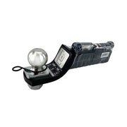 BROK Heavy Duty 2 Inch Drop Ball Mount with Receiver Lock, Steel Construction, Class III Hitch, 7500 lb Capacity