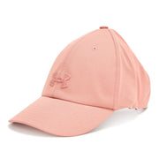 Under Armour Blitzing Wrapback Women's Baseball Cap, Adjustable Wrap Design, Canyon Pink, Polyester, One Size 1376706