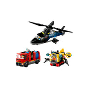 LEGO City Helicopter Fire Truck Submarine Remix Building Set 874 Pieces 6526303