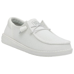 HEYDUDE Wendy Funk Mono Slip-On Casual Shoes for Ladies - White - 7M