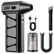 Foukus Electric Compressed Air Duster, 2-in-1 Blower and Vacuum, 200000 RPM, 10000mAh Cordless Mini Blower