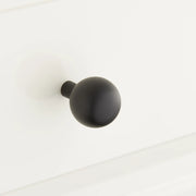 Signature Hardware 1 Osian 7/8 Inch Long Round Cabinet Knob Black Powder Coat