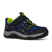 Merrell Kids Trail Chaser 2 Hiking Shoes, Black Blue Lime, Synthetic Mesh Upper, EVA Footbed, Non-Marking Rubber Outsole, Hook & Loop Closure, Big Kid MK267869