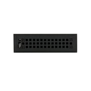 Signature Hardware HV-1015-210-CI Cast Iron Floor Register w/ Louvers - 2-1/4