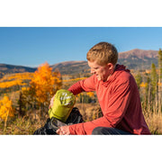Klymit Static V Summit Sleeping Pad, Three-Season Lightweight Inflatable Camping Air Mat, Green, XL, 06SXEG01A