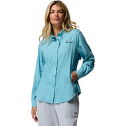 Columbia Womens PFG Tamiami II Long Sleeve Fishing Shirt, Vintage Blue, Small, UPF 40, Omni-Dry, 127570
