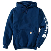 Carhartt Loose-Fit Midweight Logo Long-Sleeve Hoodie for Men - Navy - 4XL