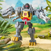 Hasbro Transformers Cyberworld Grimlock Chomp & Battle 9-Inch Action Figure with 4-Step Transformation, Chomping Dino Head, Spinning Blaster Arm, Mech Suit Chest Panel