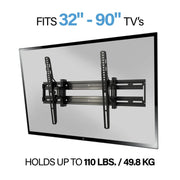 SANUS VuePoint FLT2 Extendable Tilt TV Wall Mount for 32