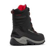 Columbia Bugaboot III Men's Waterproof Leather Snow Boots, Black Bright Red, Size 13, 1791221