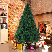 Ktaxon 8 ft Artificial Christmas Tree, 1138 Lush PVC Branches, Green, Sturdy Iron Base, Indoor and Outdoor Holiday Decoration