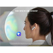 Samsung Galaxy Buds4 Wireless Earbuds, 24-Bit Hi-Fi Audio, Adaptive Active Noise Cancellation, Sweat Resistant, White, SM-R540NZWAXAR