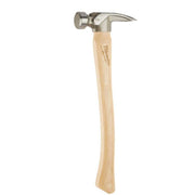 Milwaukee 48-22-9419 19oz Milled Face Hickory Wood Framing Hammer