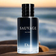 Christian Dior Sauvage Eau Forte Parfum Spray, Alcohol-Free, Unisex Woody Aromatic Fougere, 2.0 oz, C099800171
