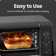 Chefman EasyAir Oven + Air Fryer Combo, 15 Quart Capacity, 5 Cooking Functions, Touch Control Panel, 450F Max Temperature, Ivory