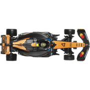 Mattel Hot Wheels Premium Formula 1 Race Car, 2025 McLaren Team #4 Lando Norris, 1:64 Scale, Metal Body, Real Riders Tires JKD88