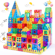 IYHN Magnetic Building Blocks Tile Set, 62-Piece Multicolor STEM Educational Toy for Kids Ages 3-8