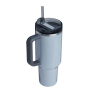 Stanley Quencher H2.0 FlowState Tumbler, 40 oz, Hammertone Silver, Insulated Stainless Steel, BPA-Free, Reusable Straw, Comfort-Grip Handle, Car Cup Holder Compatible