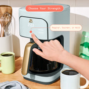Beautiful 29456 12-Cup Programmable Coffee Maker, Cornflower Blue by Drew Barrymore