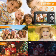 Melcam 01DC403 44.0 MP 1080P Digital Camera 16X Digital Zoom Compact Point and Shoot Camera, Black