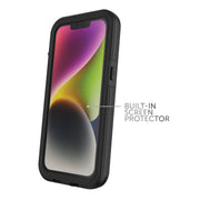 Body Glove 1078702 iPhone 14 Tidal Waterproof Phone Case, Black/Clear