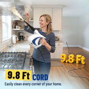 Earnlytozv Handheld Steam Cleaner, 1050W High Power, 230F Steam, 350ml Tank, 11 Accessories, Blue and White, JQB-399
