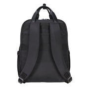 btL Nylon Convertible Travel Backpack Tote with Padded 15-Inch Laptop Sleeve, Black, 16-Inch BTL-25-BKPKBLK