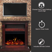 Think Global S2417-DLOG-20181000013 Fireplace Insert: 24.5