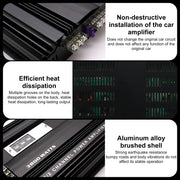 Pecham CC1894 3800W 4 Channel Car Amplifier Digital Class A/B Stereo Amp with Adjustable Low/High Pass Filters