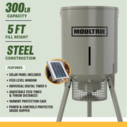 Moultrie 300-lb Gravity Game Feeder, Large Capacity, Durable, Easy to Use