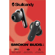 Skullcandy S2TAW-S977 Smokin' Buds XT True Wireless in-Ear Earbuds, Midnight Smoke