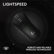 Logitech PRO X SUPERLIGHT 2 SE Wireless Gaming Mouse, Ultra-Lightweight 60g, HERO 2 Sensor 44,000 DPI, LIGHTFORCE Hybrid Switches, LIGHTSPEED Wireless, Black, 910-007646
