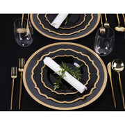 Plasticpro Disposable Plates Combo Set, 32 Pack with 16 Dinner Plates 10 in and 16 Salad Plates 7.5 in, White Elegantware, Heavy Duty