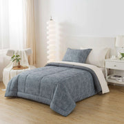 Mainstays MS5502263422-42 5-Piece Reversible Bed in a Bag with Laundry Tote, Gray Dots, Twin-XL