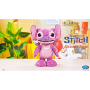 Disney Stitch Ultimate Angel Interactive Plush Toy, 17in, 100+ Sounds and Reactions, Multicolor, 31236