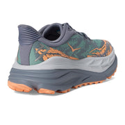 HOKA Stinson ATR 7 Running Shoes for Women - Grey/Tangerine - 9.5M
