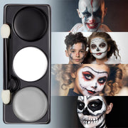 Joyfy 7 oz Halloween Makeup Palette, Halloween Face Painting Kit SFX Makeup w/Double-headed Brush