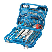 Channellock 225 Piece Professional Mechanic's Tool Set SAE & Metric Ratcheting Wrenches 1/4, 3/8, 1/2 inch Drive Sizes