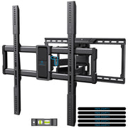 PERLESMITH PSXF19B-N1 Full Motion TV Wall Mount, Fits 42-100 Inch TVs, 160 lbs Capacity, Swivel Tilt Extension Leveling