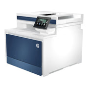 HP Color LaserJet Pro 4301fdn AI-Enabled Color All-in-One Laser Printer, Fast 35 ppm, Auto Duplex, Ethernet & USB, White Blue