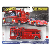 Mattel Hot Wheels Premium Team Transport Ferrari 250 GTO and Fiat 642 RN2 Bartoletti 1:64 Scale JBM37
