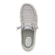 HEYDUDE Wendy Stretch Sox Casual Shoes for Ladies - Light Grey - 10M