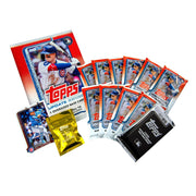 Topps 2025 Baseball Update Series Super Box, 10 Packs with 14 Cards Each, Exclusive Silver Foilboard Pack, Oversized Card, Enamel Trading Card Pin